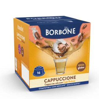 Paquet De 16 Capsules BORBONE Cappuccione Compatible DOLCE GUSTO