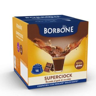Paquet De 16 Capsules BORBONE Superciock Compatible DOLCE GUSTO