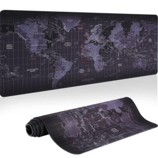Tapis de Souris Gamer Map XXL 400 x 900 mm - Noir